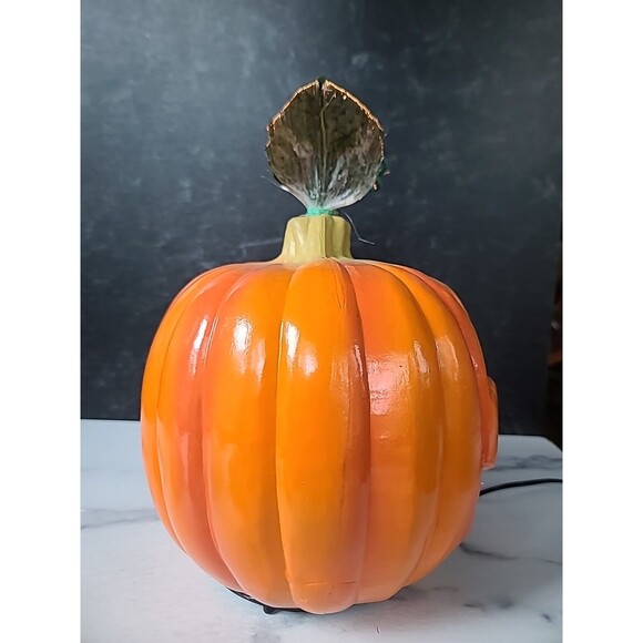 Fiber Optic Halloween Fall Pumpkin Decor Light Up Plug In Vintage Foremost - Picture 4 of 10